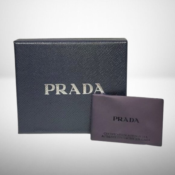 Prada Saffiano and Smooth Leather Card Holder - Picture 8 of 8